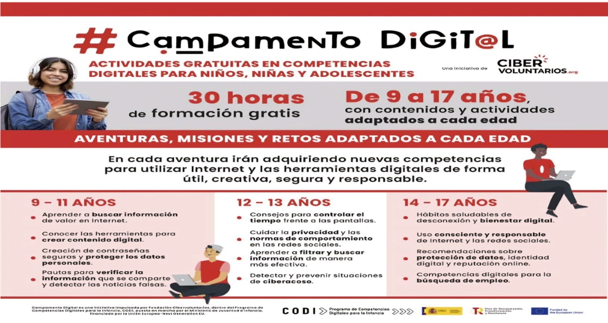Campamento Digital gratuito para jóvenes en Nerja