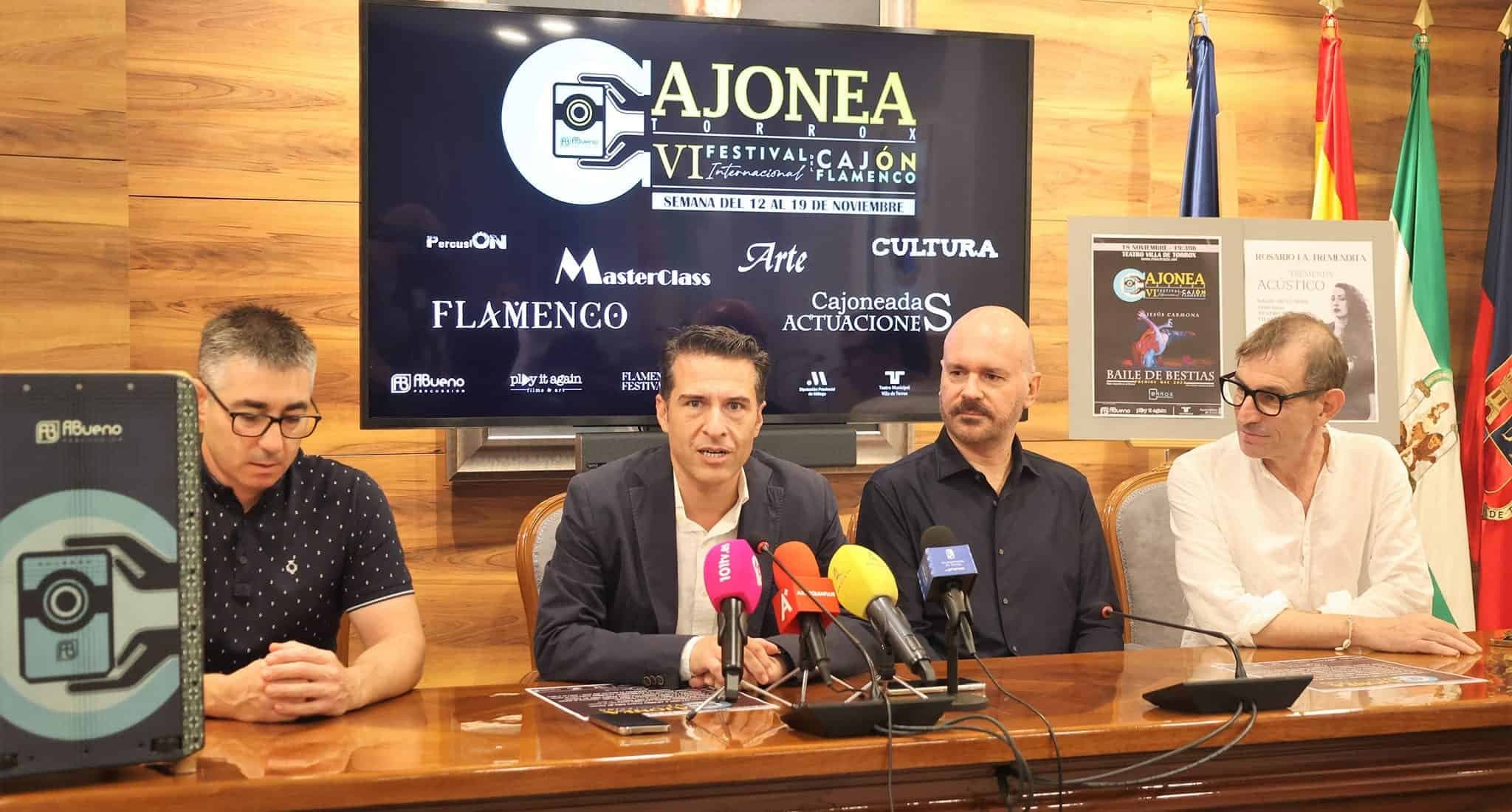 Jesús Carmona y ‘La Tremendita’, en el festival Cajonea de Torrox