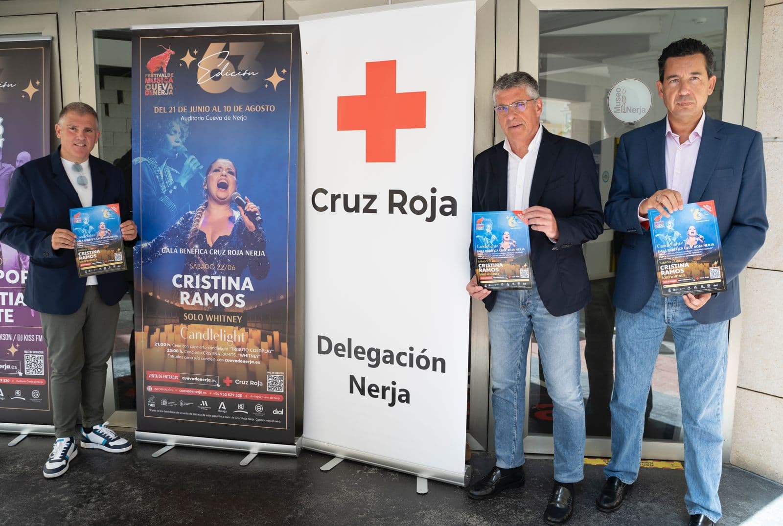 El alcalde de Nerja y vicepresidente de la Fundación anuncia la I gala a beneficio de Cruz Roja en el Festival de la Cueva