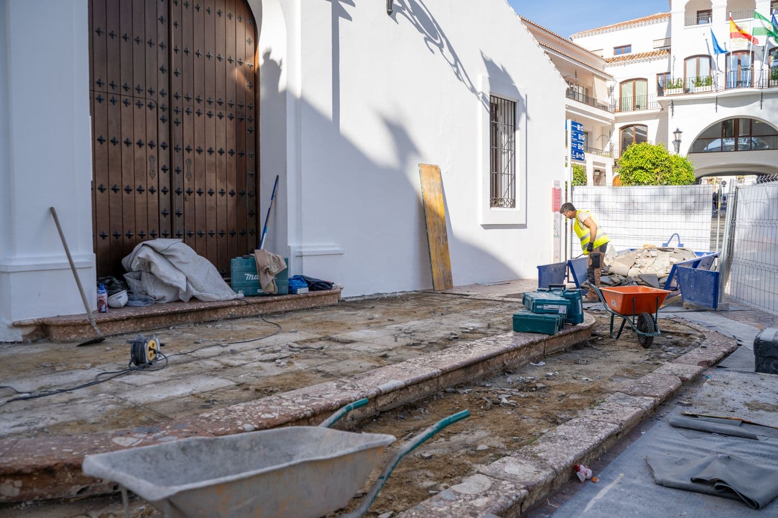 Arrancan las obras de rehabilitación del Balcón de Europa de Nerja