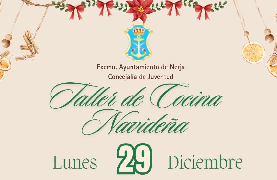 La concejalía de Juventud en Nerja organiza un Taller de Cocina Navideña para jóvenes a partir de 8 años