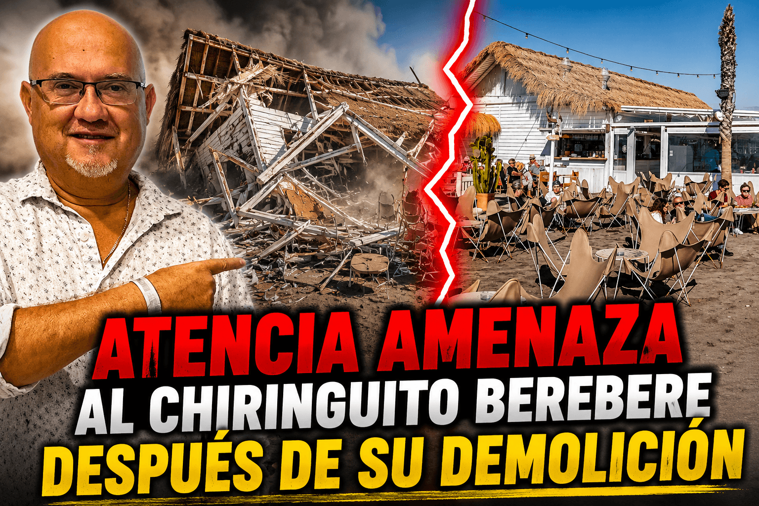 Atencia amenaza al chiringuito Berebere después de su demolición