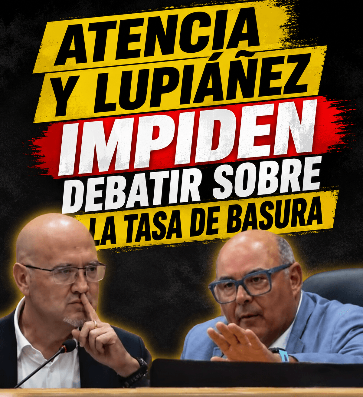 Lupiáñez y Atencia rechazan debatir la retirada de la tasa de basura propuesta por José Pino (AxSí)
