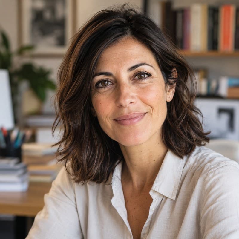 Retrato de Isabel Jiménez, directora de Crónicas de la Axarquía
