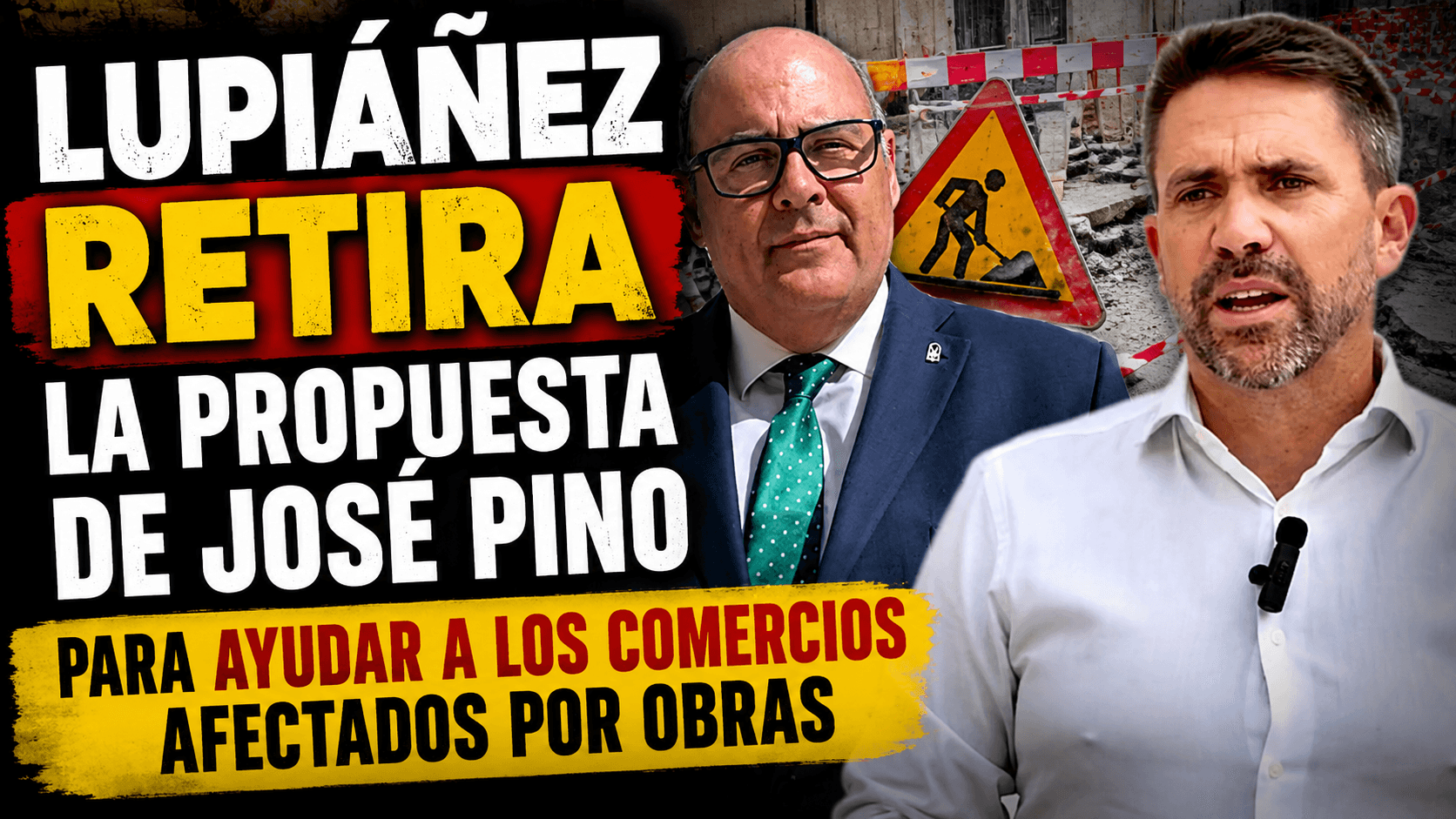 El PP de Lupiáñez retira la propuesta de José Pino para ayudar a los comercios afectados por las obras municipales “para que no se debata en el pleno”
