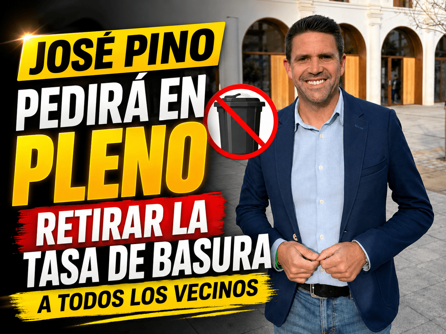 José Pino (AxSí) pedirá en pleno frenar la Tasa de Basura para todas las viviendas de todo el municipio de Vélez-Málaga